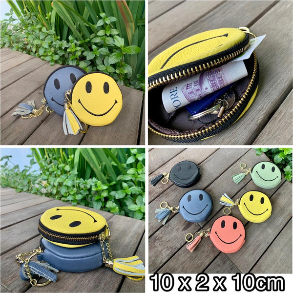 Smiley Leather Purse
