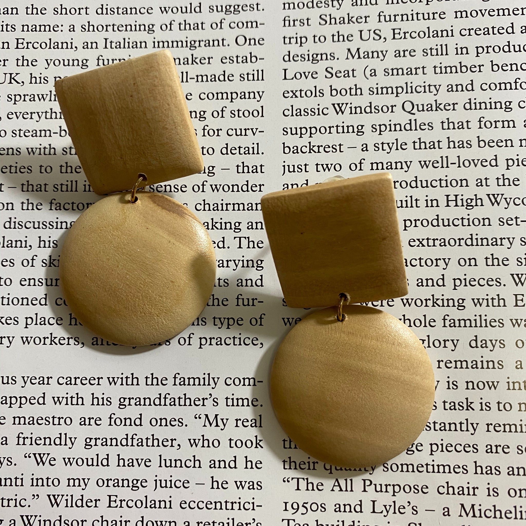Square Round Earring